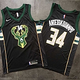 Bucks 34 Giannis Antetokounmpo Black Nike Swingman Jersey Mixiu,baseball caps,new era cap wholesale,wholesale hats